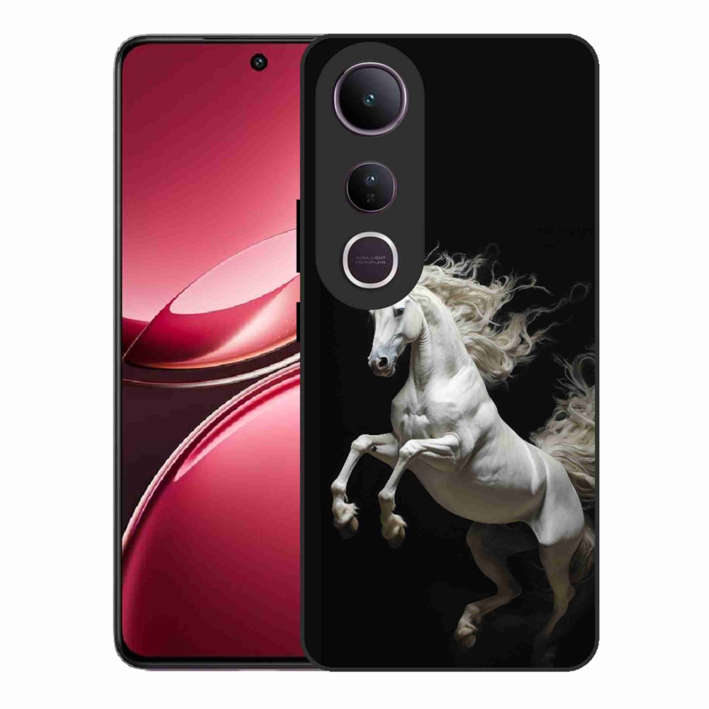 Gelový kryt mmCase na Vivo V50 Lite 4G/5G - bílý kůň 4