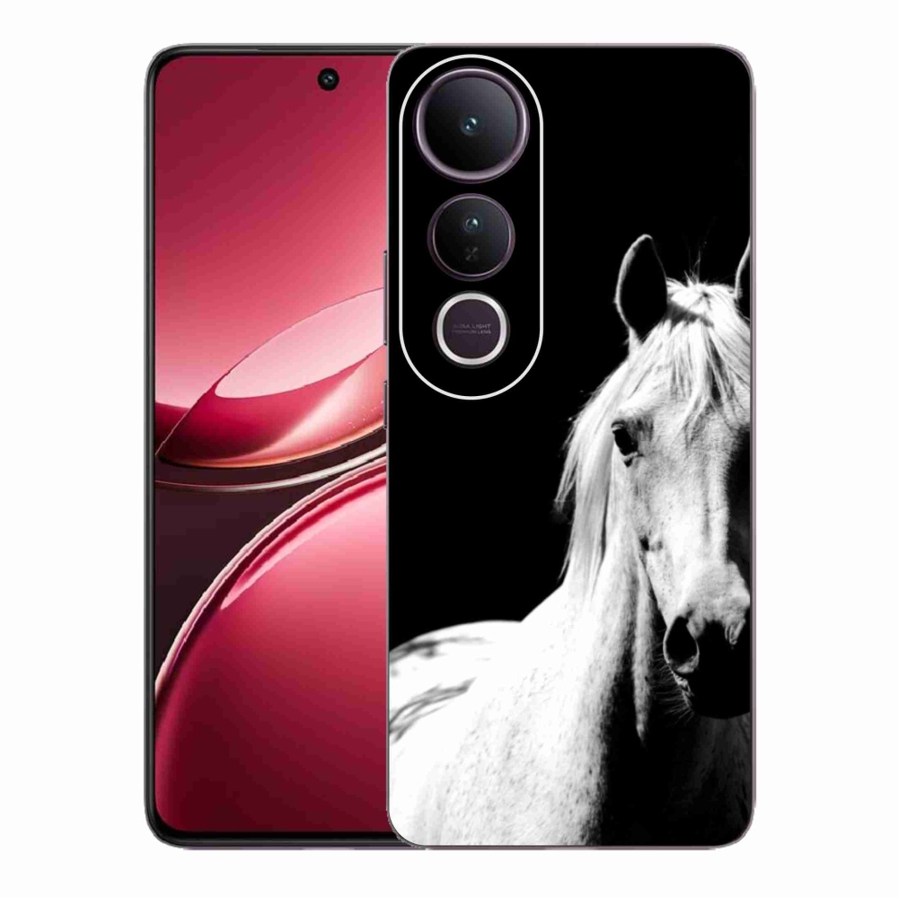 Gelový kryt mmCase na Vivo V50 Lite 4G/5G - bílý kůň 5