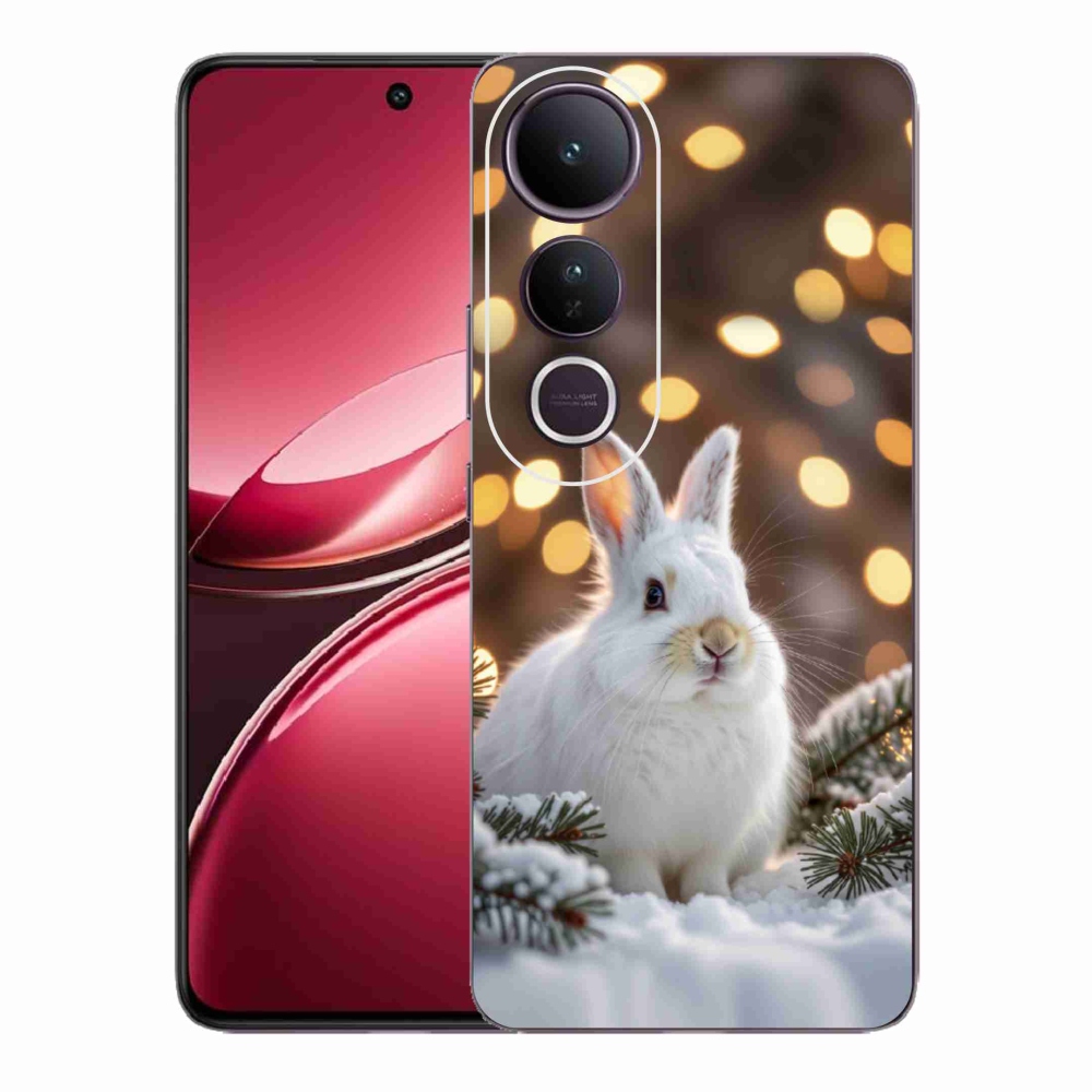 Gelový kryt mmCase na Vivo V50 Lite 4G/5G - bílý zajíc