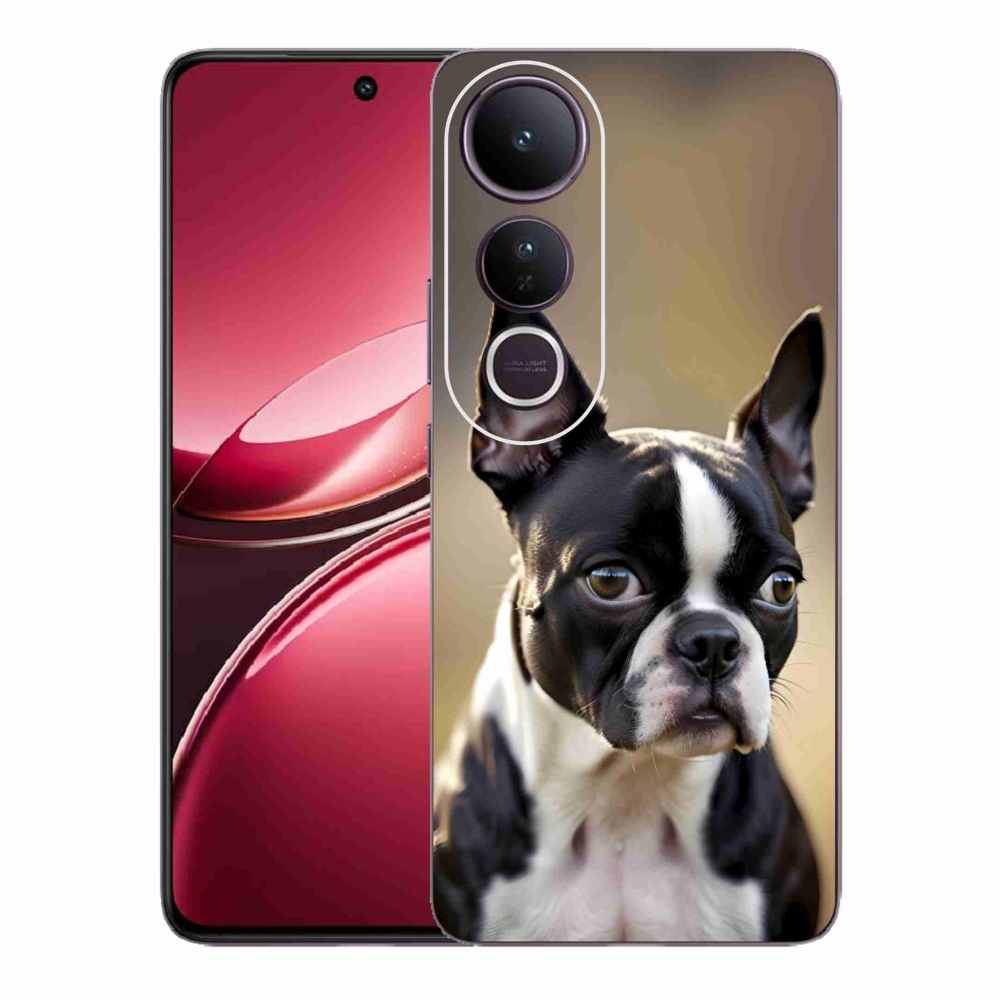Gelový kryt mmCase na Vivo V50 Lite 4G/5G - bostonský teriér