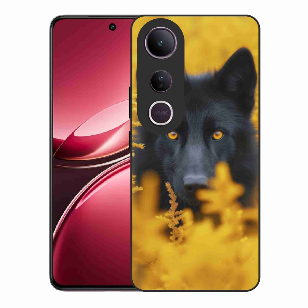 Gelový kryt mmCase na Vivo V50 Lite 4G/5G - černý vlk 2