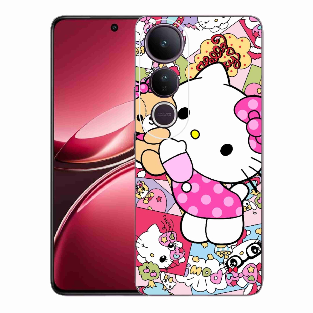 Gelový kryt mmCase na Vivo V50 Lite 4G/5G - cute kitty