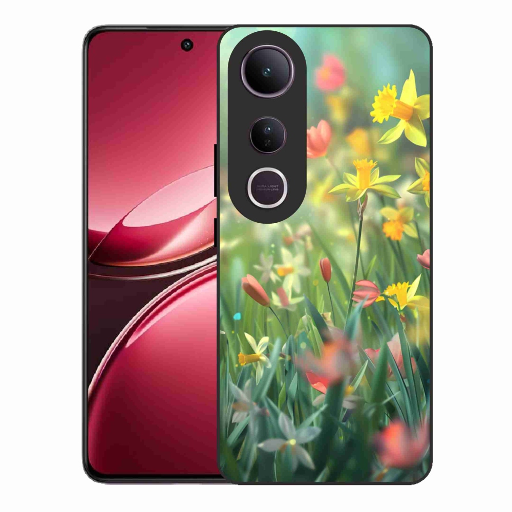 Gelový kryt mmCase na Vivo V50 Lite 4G/5G - jarní květy