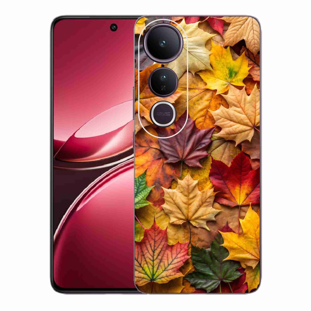Gelový kryt mmCase na Vivo V50 Lite 4G/5G - javorové listy 2