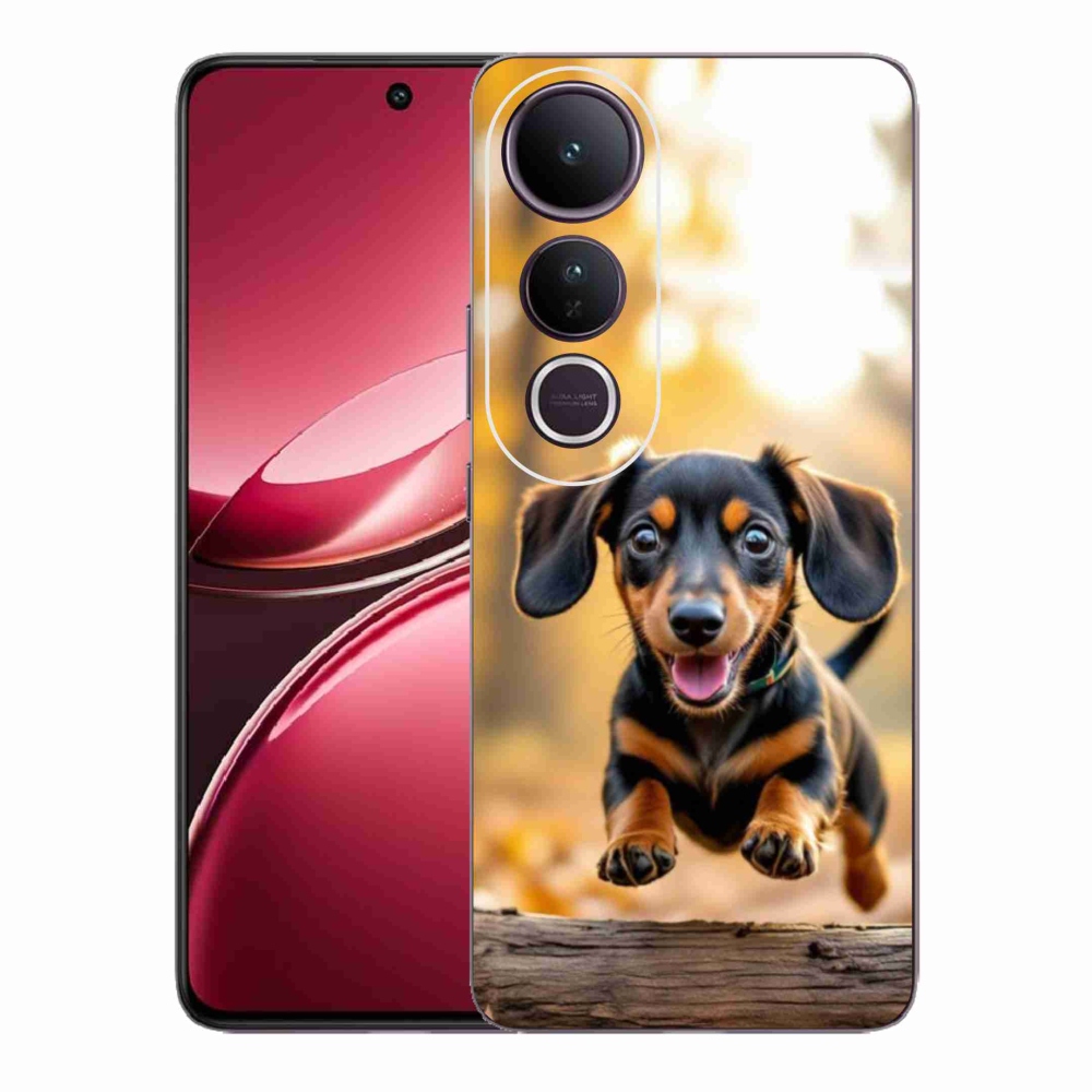 Gelový kryt mmCase na Vivo V50 Lite 4G/5G - jezevčík 2