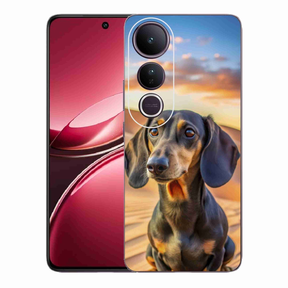 Gelový kryt mmCase na Vivo V50 Lite 4G/5G - jezevčík 3 