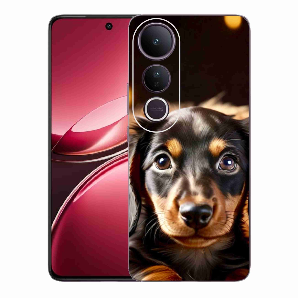 Gelový kryt mmCase na Vivo V50 Lite 4G/5G - jezevčík