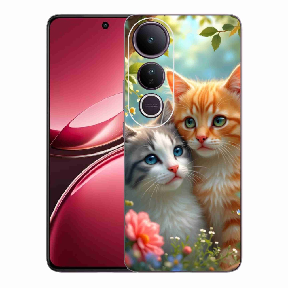 Gelový kryt mmCase na Vivo V50 Lite 4G/5G - kočičí láska 2