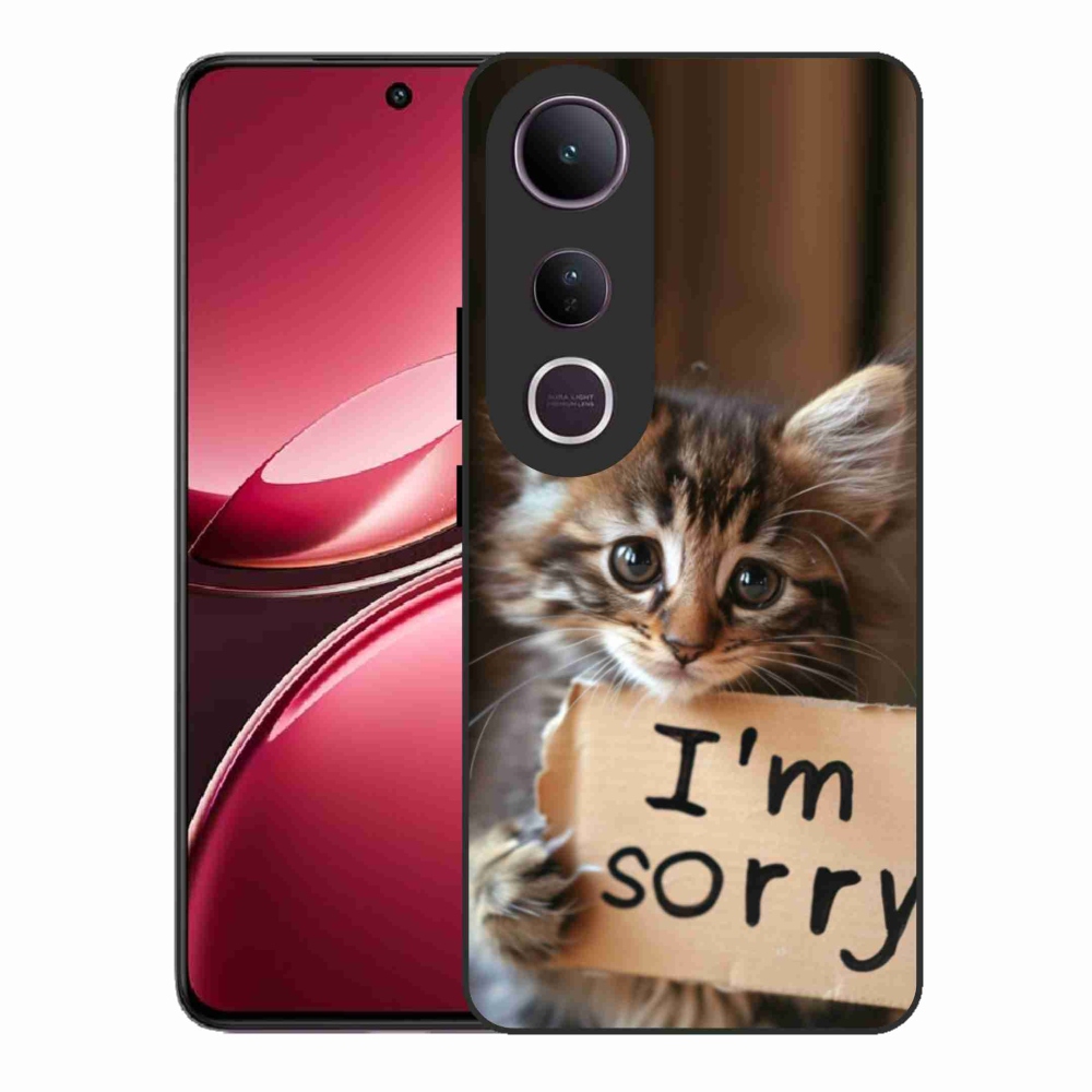 Gelový kryt mmCase na Vivo V50 Lite 4G/5G - kočíčí omluva