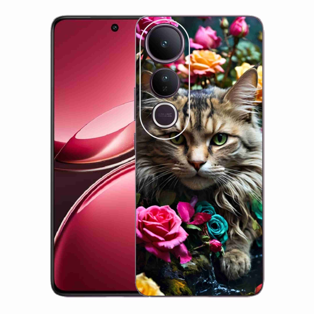 Gelový kryt mmCase na Vivo V50 Lite 4G/5G - kočíčí pohled 2