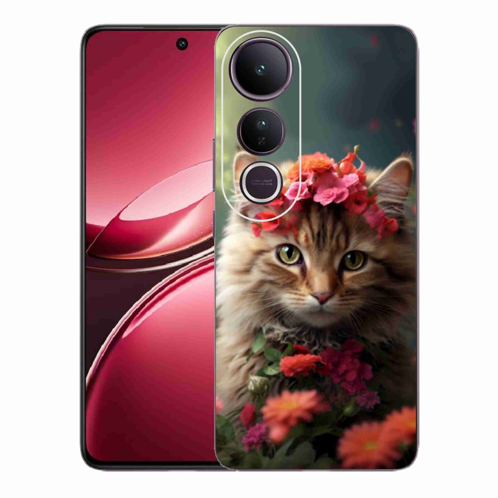 Gelový kryt mmCase na Vivo V50 Lite 4G/5G - kočíčí princezna