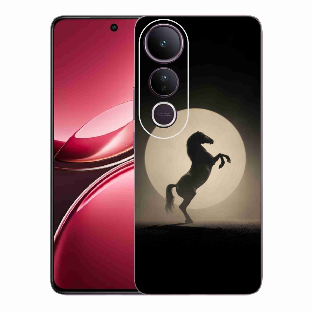 Gelový kryt mmCase na Vivo V50 Lite 4G/5G - kůň v siluetě