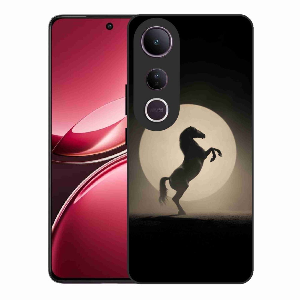 Gelový kryt mmCase na Vivo V50 Lite 4G/5G - kůň v siluetě