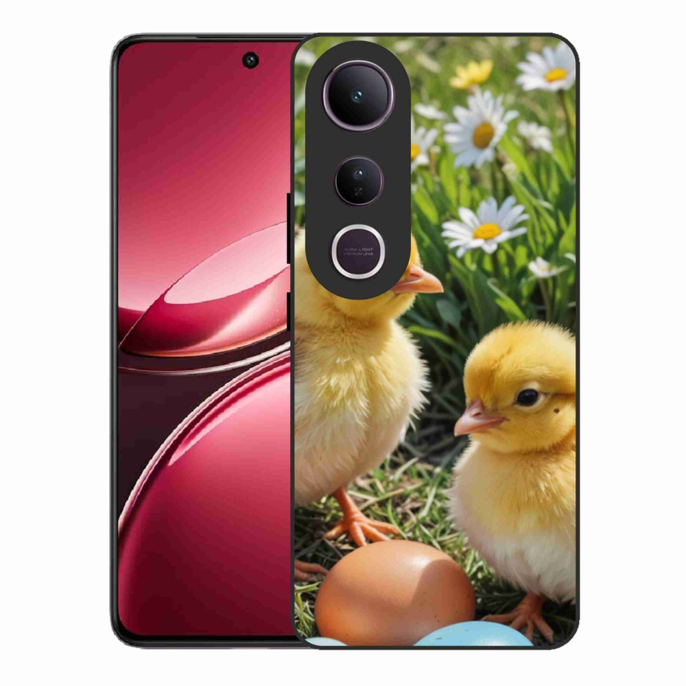 Gelový kryt mmCase na Vivo V50 Lite 4G/5G - kuřátka