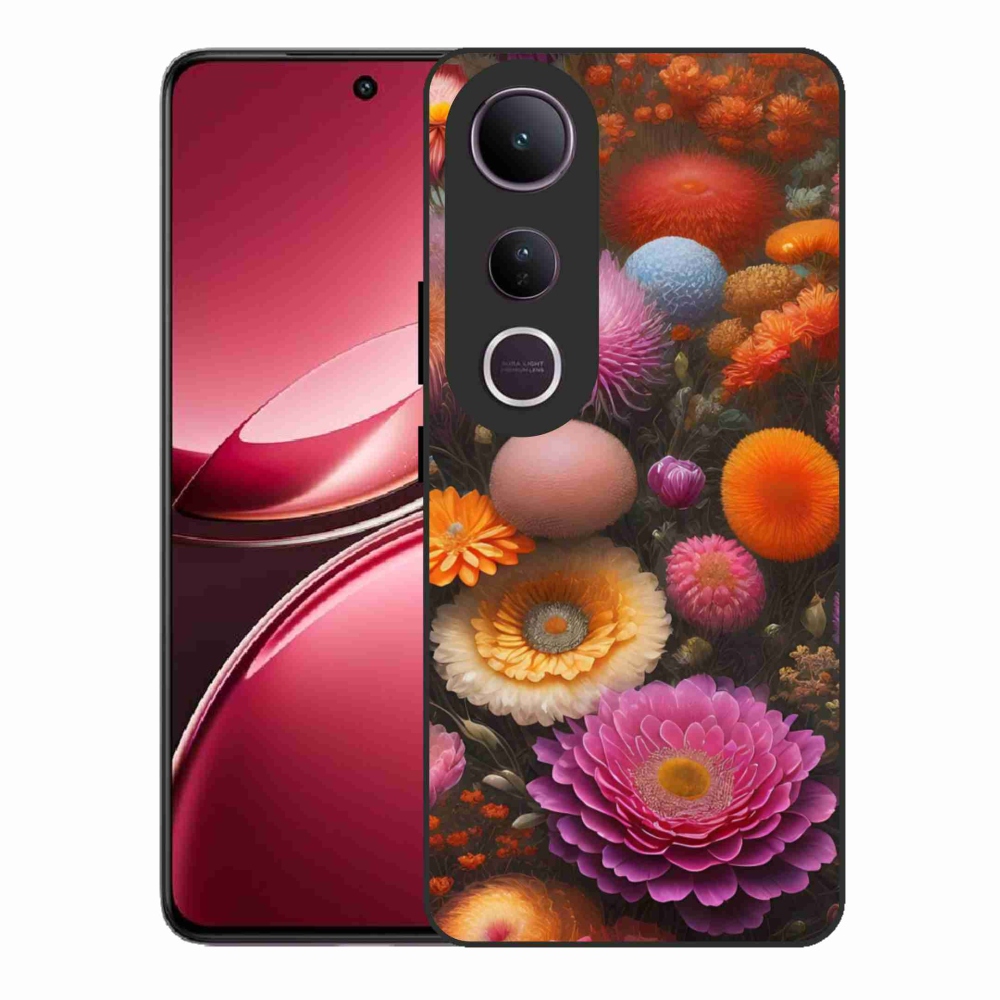 Gelový kryt mmCase na Vivo V50 Lite 4G/5G - květinová kompozice