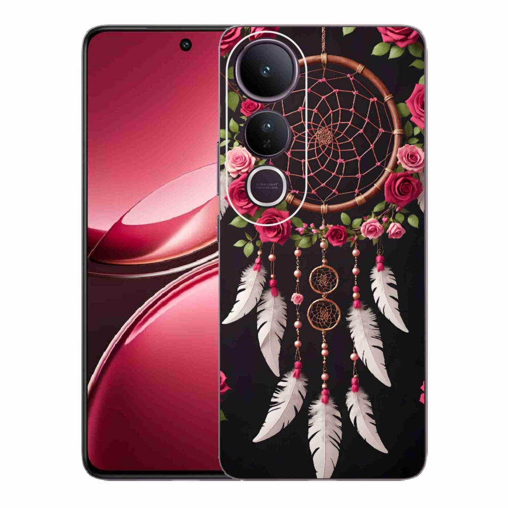 Gelový kryt mmCase na Vivo V50 Lite 4G/5G - lapač snů s růžemi