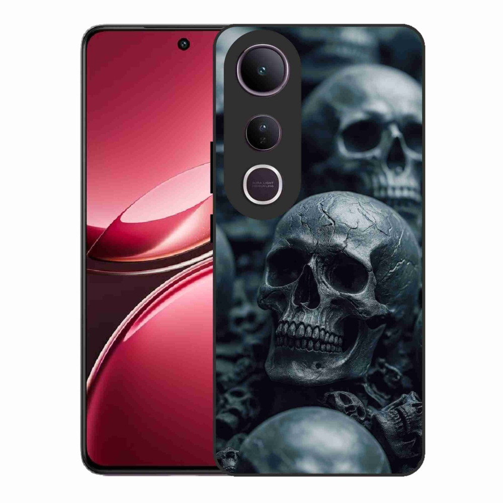 Gelový kryt mmCase na Vivo V50 Lite 4G/5G - lebka 2