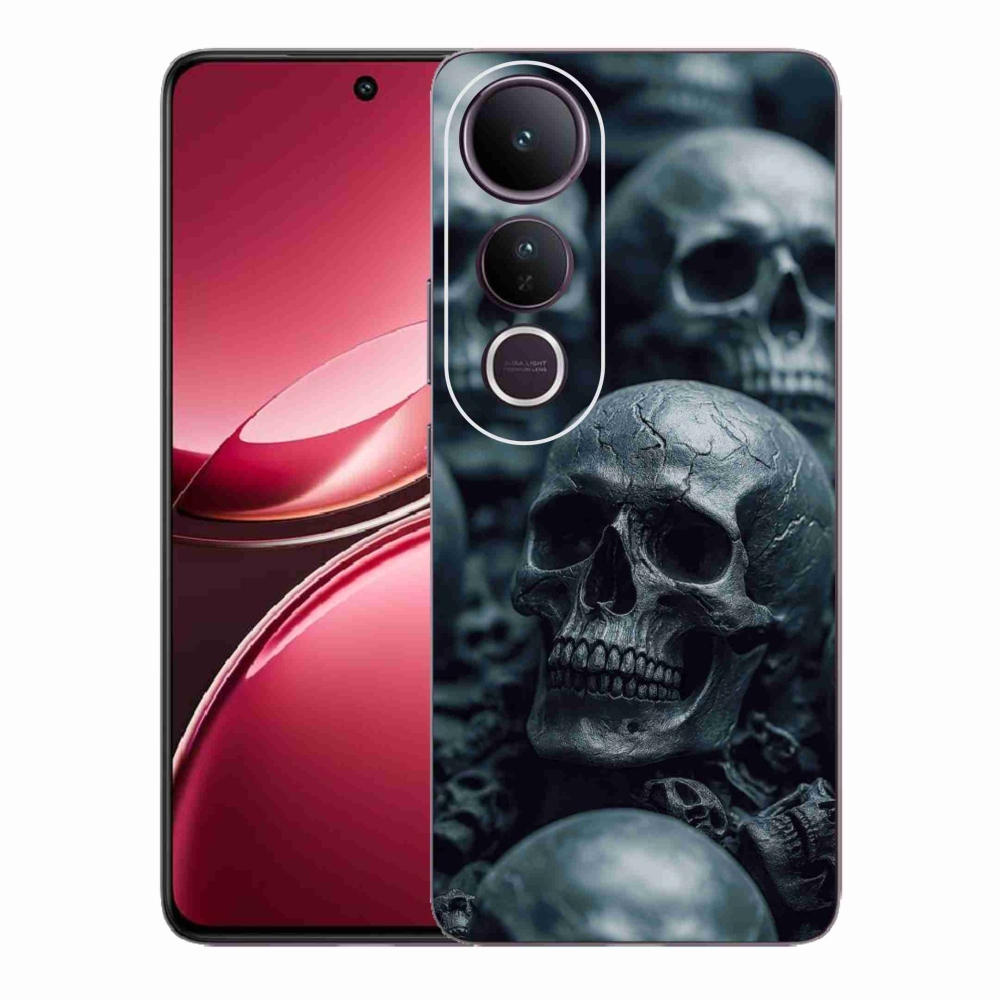 Gelový kryt mmCase na Vivo V50 Lite 4G/5G - lebka 2