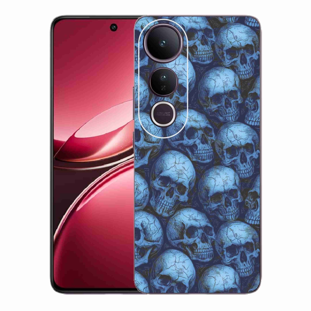 Gelový kryt mmCase na Vivo V50 Lite 4G/5G - lebky
