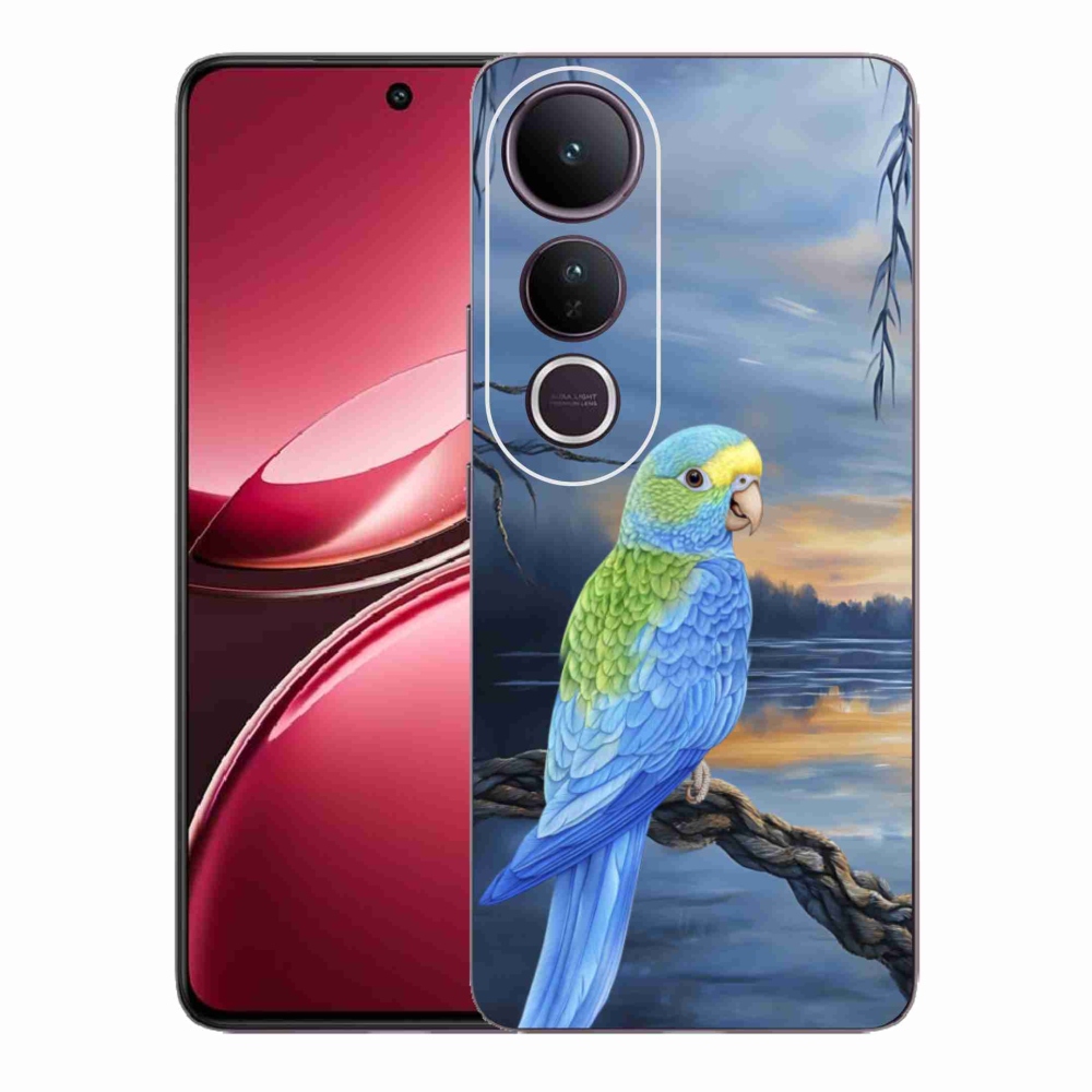 Gelový kryt mmCase na Vivo V50 Lite 4G/5G - modrý papoušek