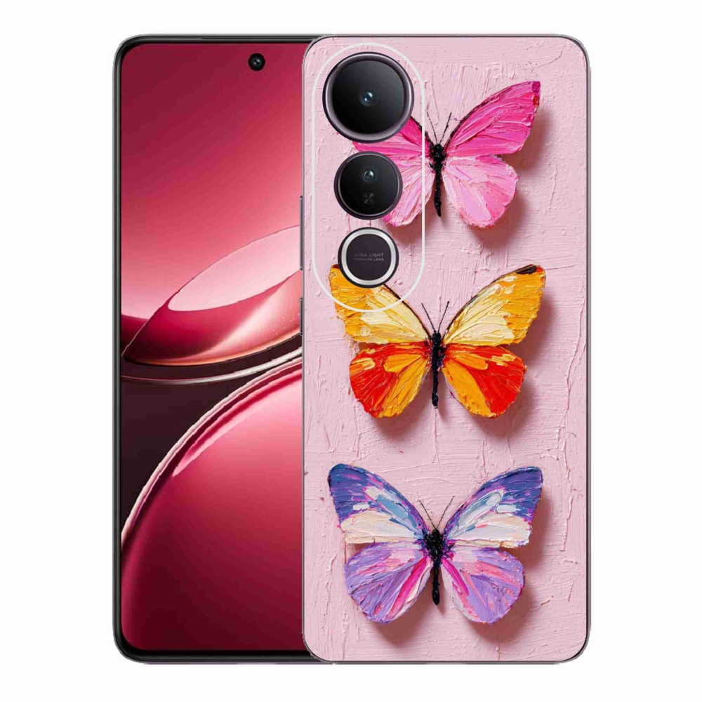 Gelový kryt mmCase na Vivo V50 Lite 4G/5G - motýlí trojice