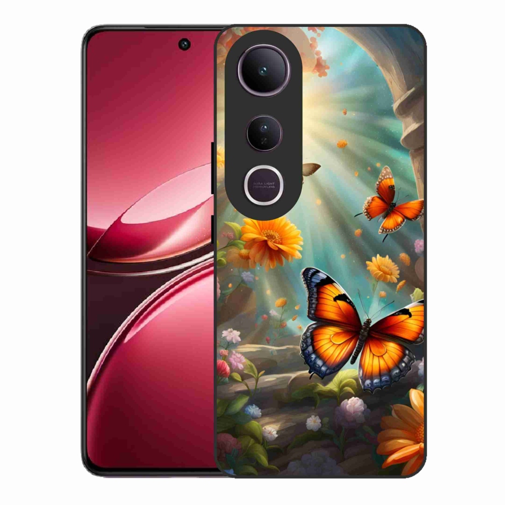 Gelový kryt mmCase na Vivo V50 Lite 4G/5G - motýlí zahrada 2