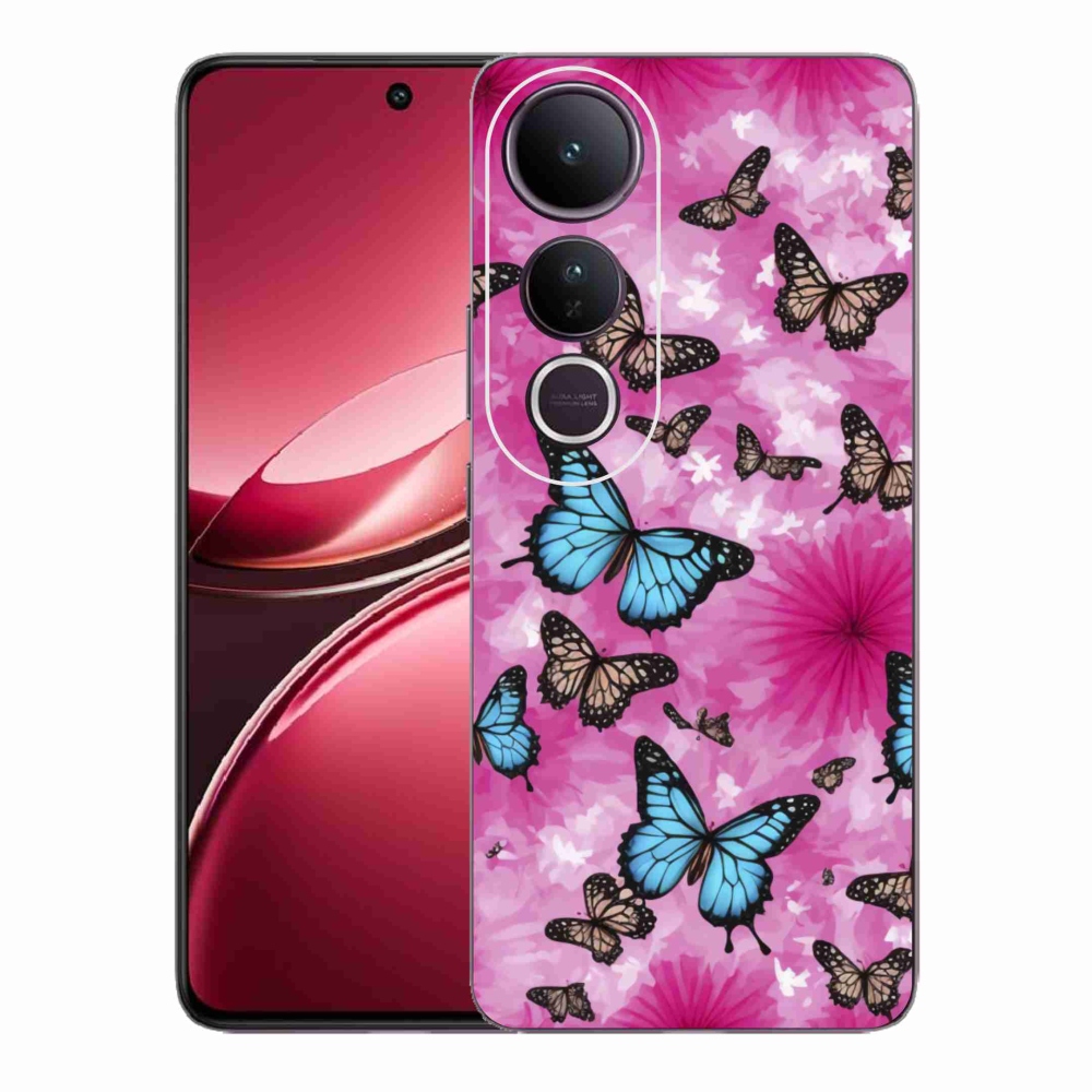 Gelový kryt mmCase na Vivo V50 Lite 4G/5G - motýlí zahrada