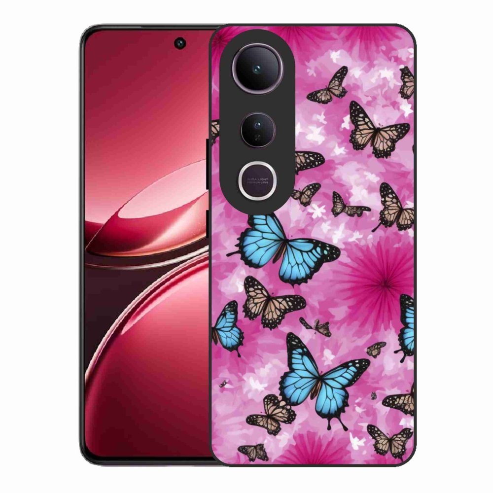 Gelový kryt mmCase na Vivo V50 Lite 4G/5G - motýlí zahrada