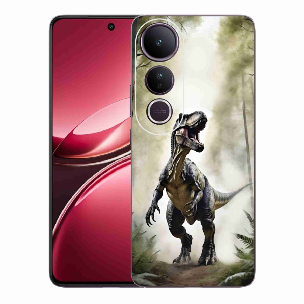 Gelový kryt mmCase na Vivo V50 Lite 4G/5G - naštvaný T-Rex