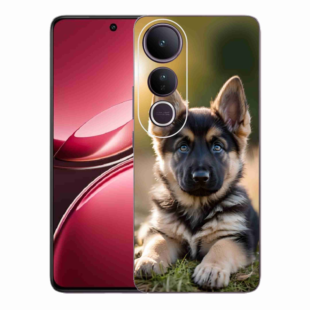Gelový kryt mmCase na Vivo V50 Lite 4G/5G - německý ovčák v přírodě