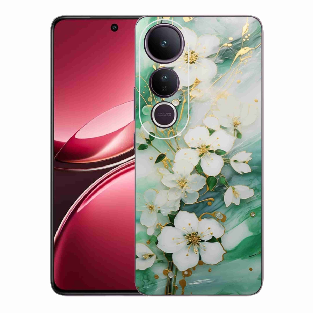 Gelový kryt mmCase na Vivo V50 Lite 4G/5G - něžné květy