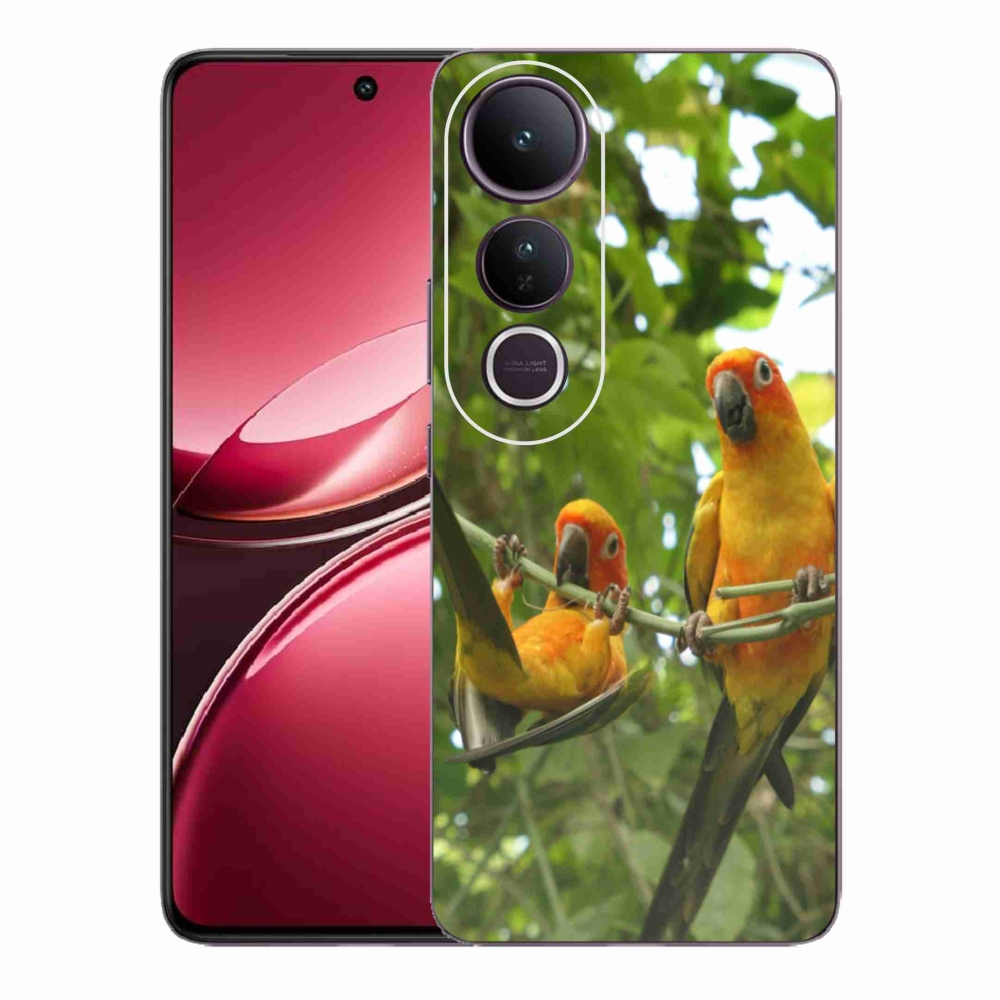 Gelový kryt mmCase na Vivo V50 Lite 4G/5G - papoušci aratingy