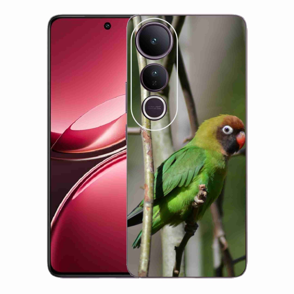 Gelový kryt mmCase na Vivo V50 Lite 4G/5G - papoušek agapornis