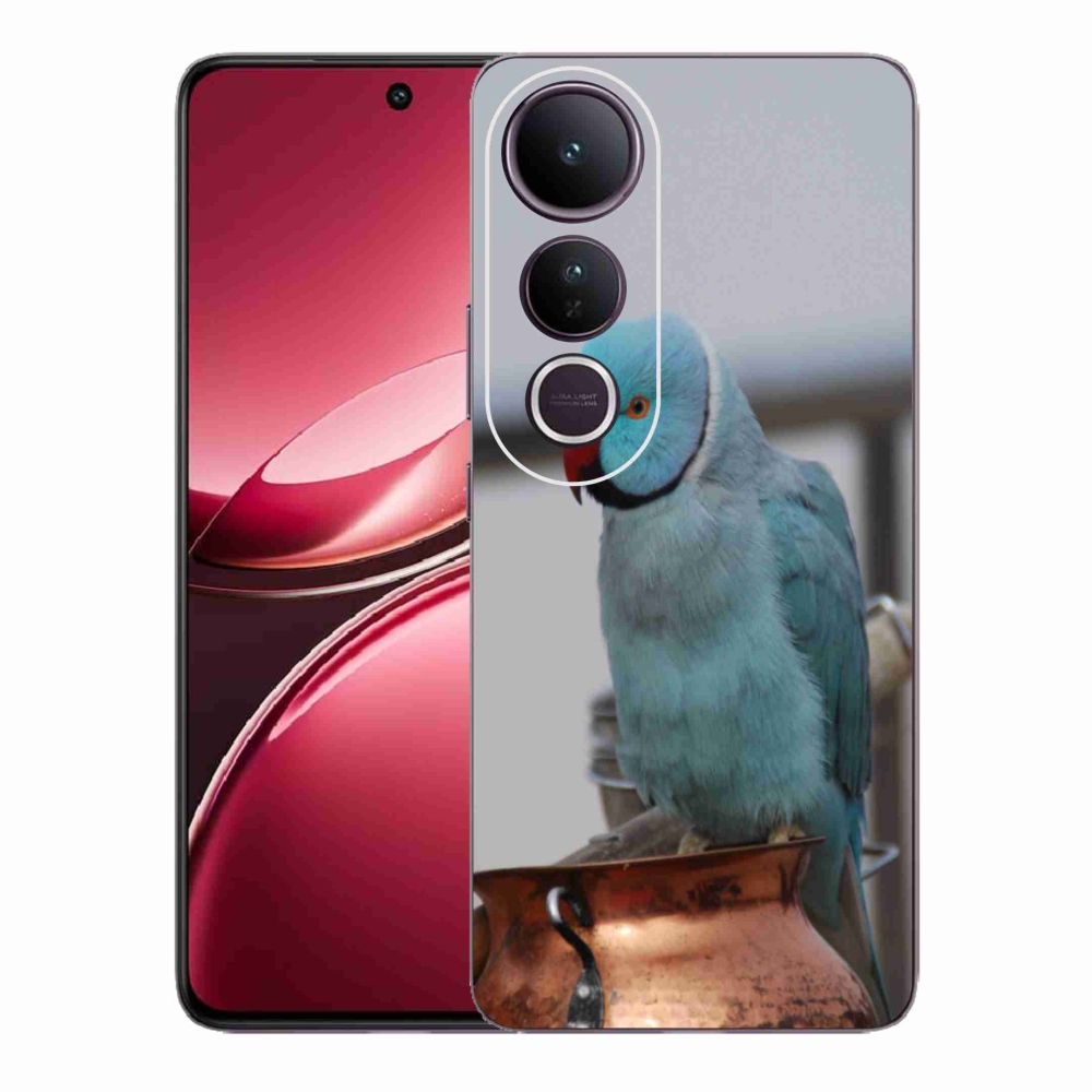 Gelový kryt mmCase na Vivo V50 Lite 4G/5G - papoušek alexandr modrý