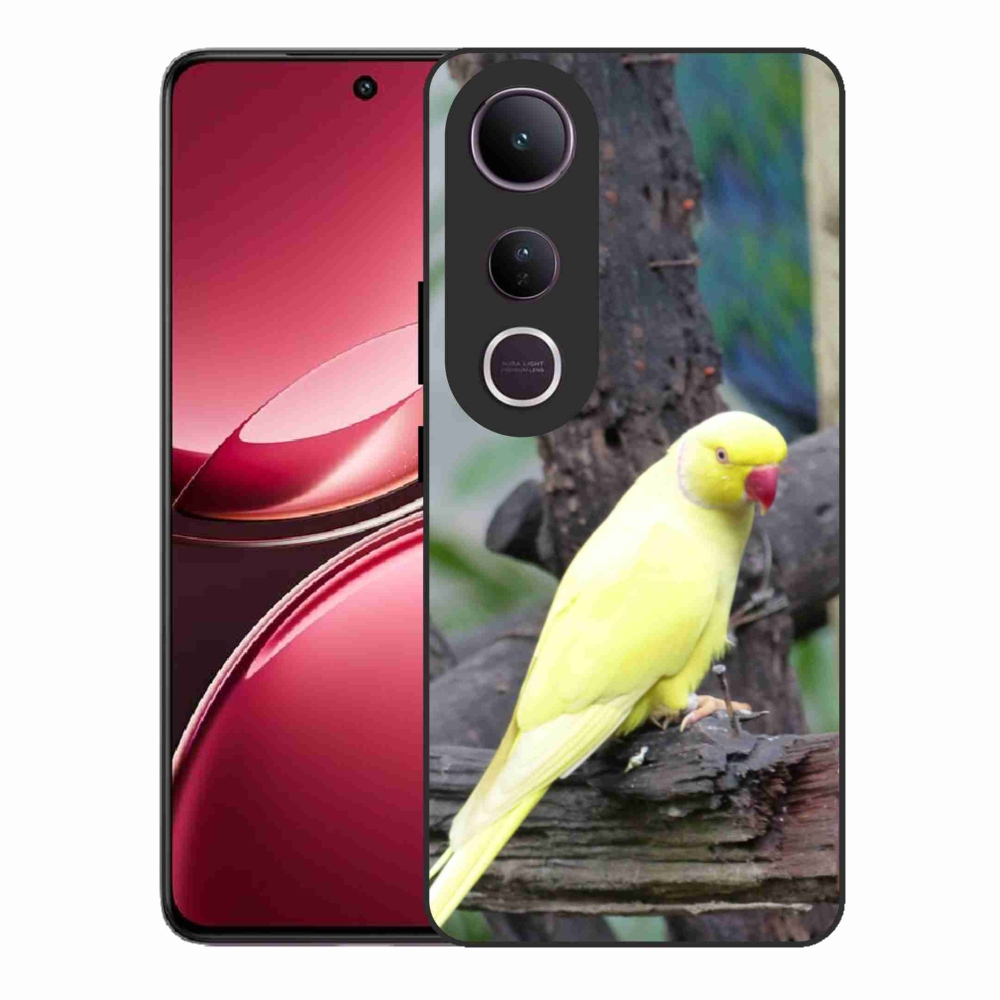 Gelový kryt mmCase na Vivo V50 Lite 4G/5G - papoušek alexandr žlutý