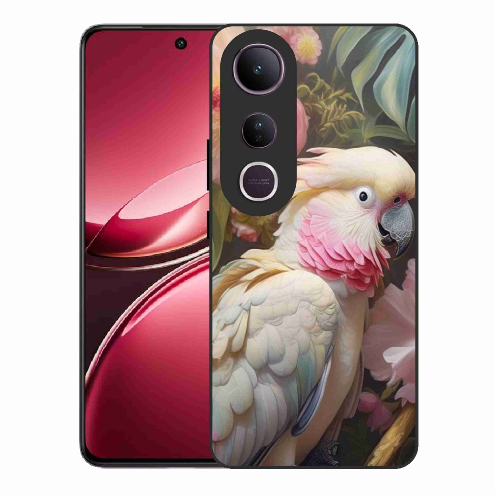 Gelový kryt mmCase na Vivo V50 Lite 4G/5G - papoušek kakadu růžový 2