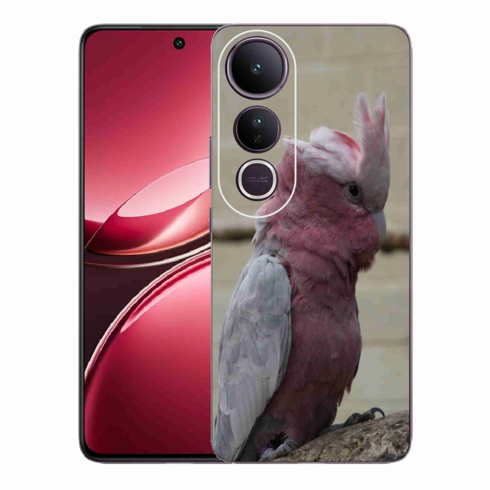 Gelový kryt mmCase na Vivo V50 Lite 4G/5G - papoušek kakadu růžový