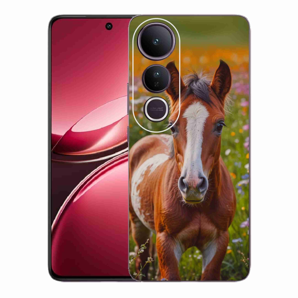 Gelový kryt mmCase na Vivo V50 Lite 4G/5G - roztomilé hříbě