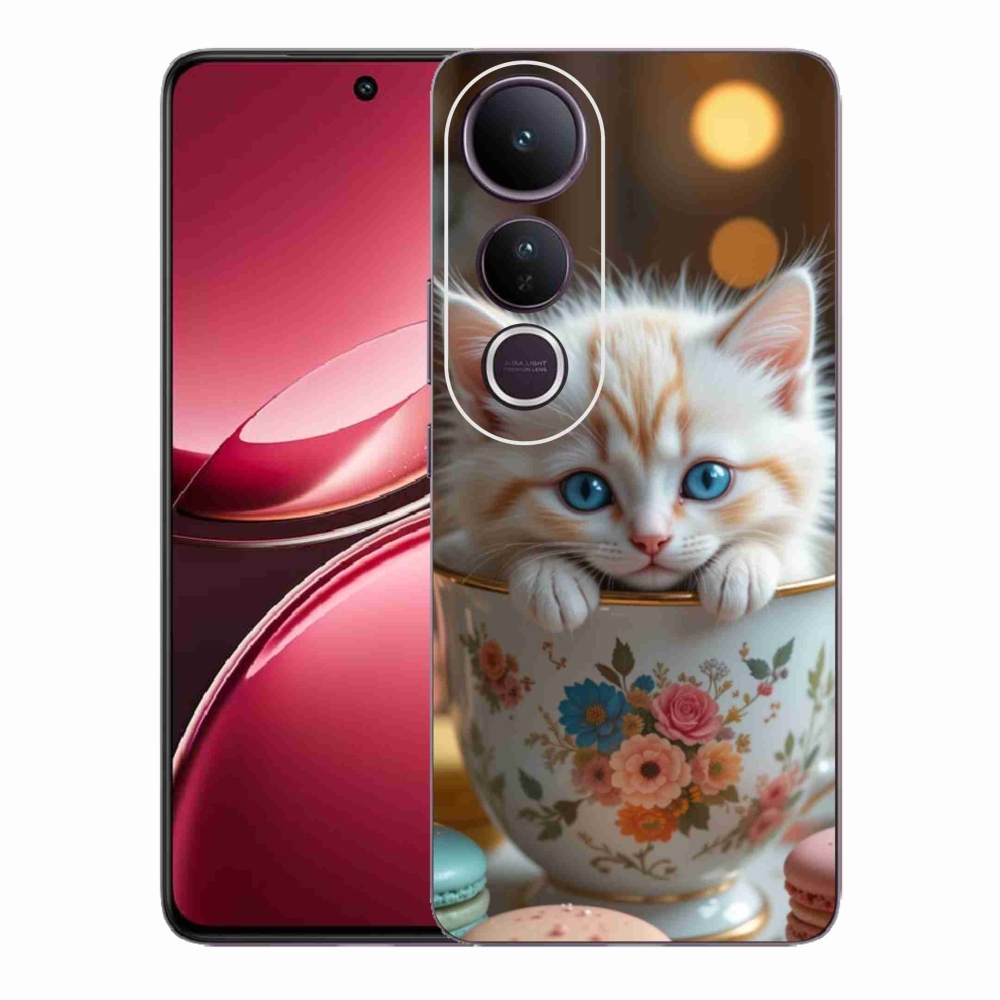 Gelový kryt mmCase na Vivo V50 Lite 4G/5G - roztomilé kotě 6
