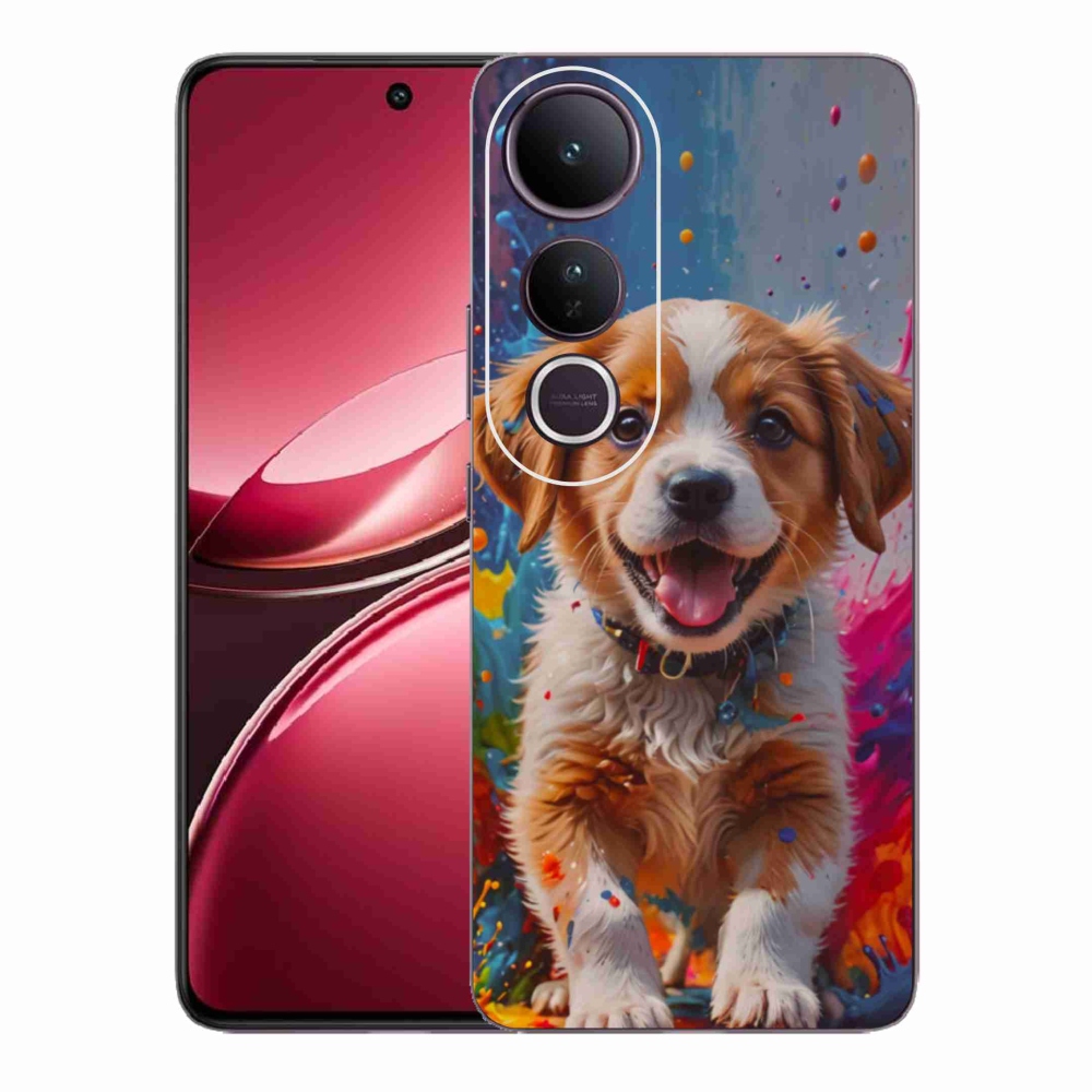 Gelový kryt mmCase na Vivo V50 Lite 4G/5G - roztomilé štěně 3