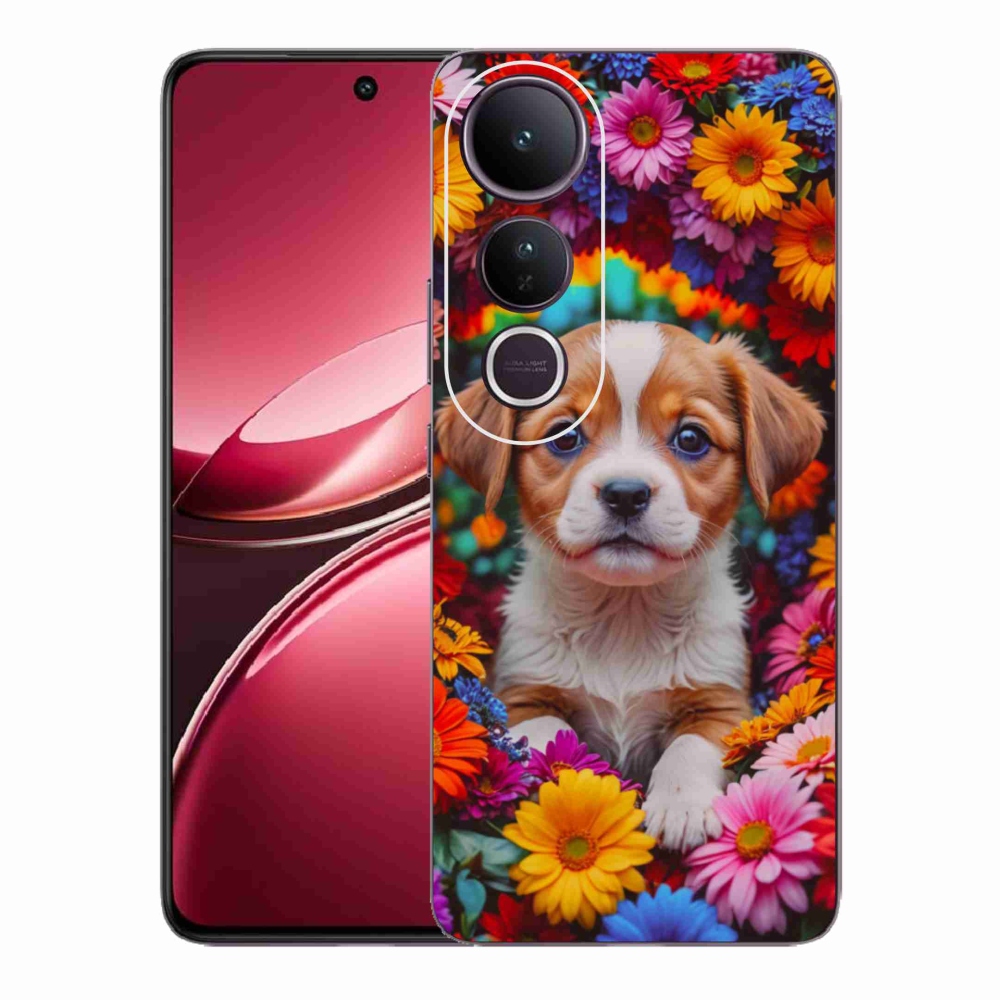 Gelový kryt mmCase na Vivo V50 Lite 4G/5G - roztomilé štěně