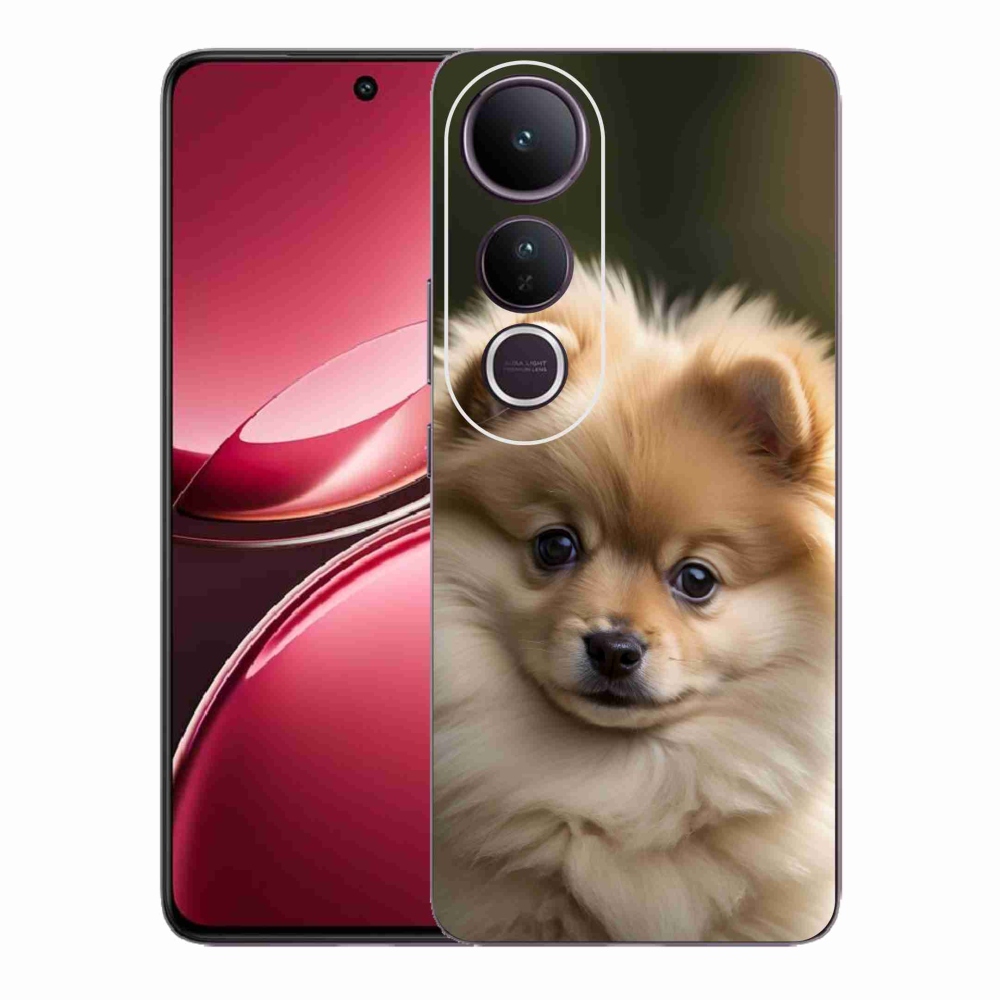 Gelový kryt mmCase na Vivo V50 Lite 4G/5G - roztomilý pomeranian 2