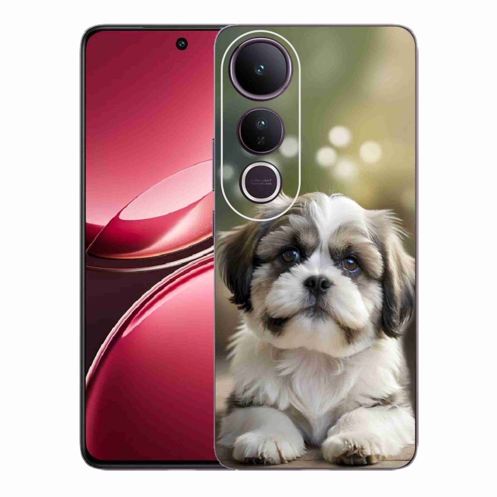 Gelový kryt mmCase na Vivo V50 Lite 4G/5G - roztomilý shih-tzu