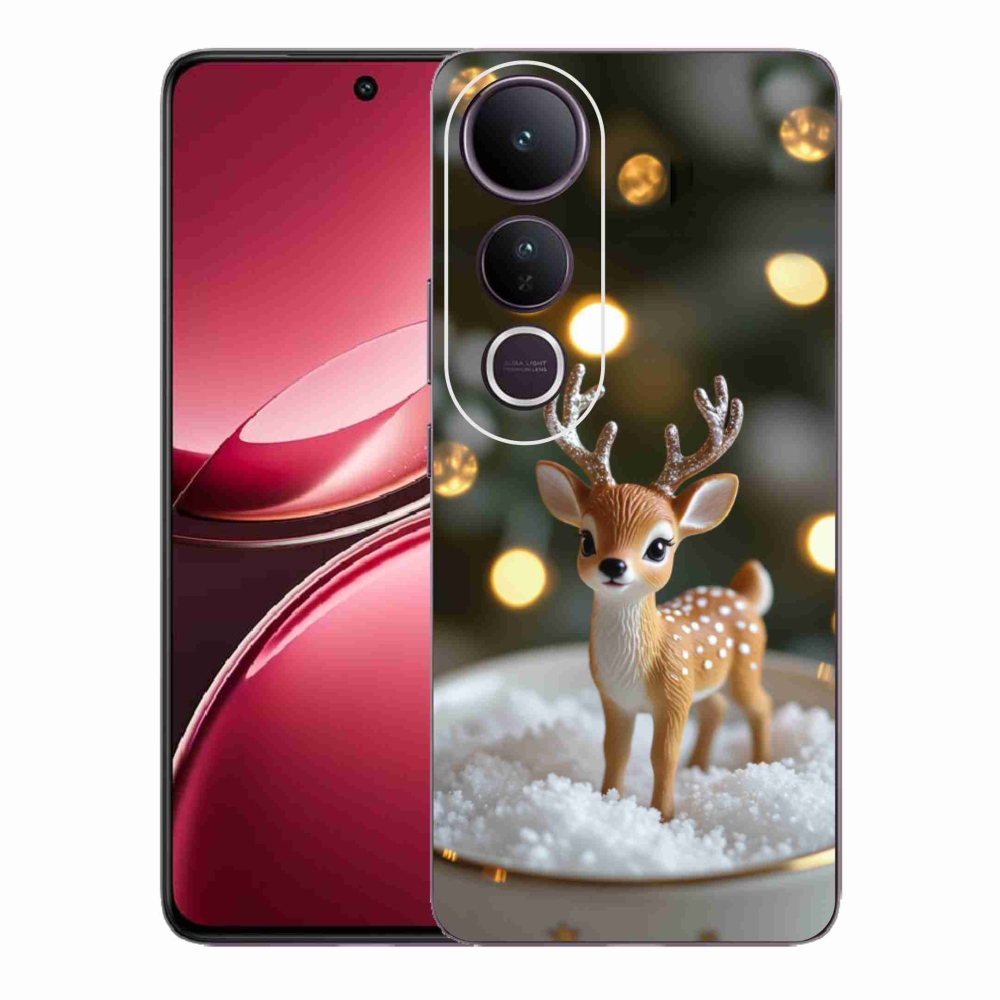 Gelový kryt mmCase na Vivo V50 Lite 4G/5G - roztomilý vánoční jelen