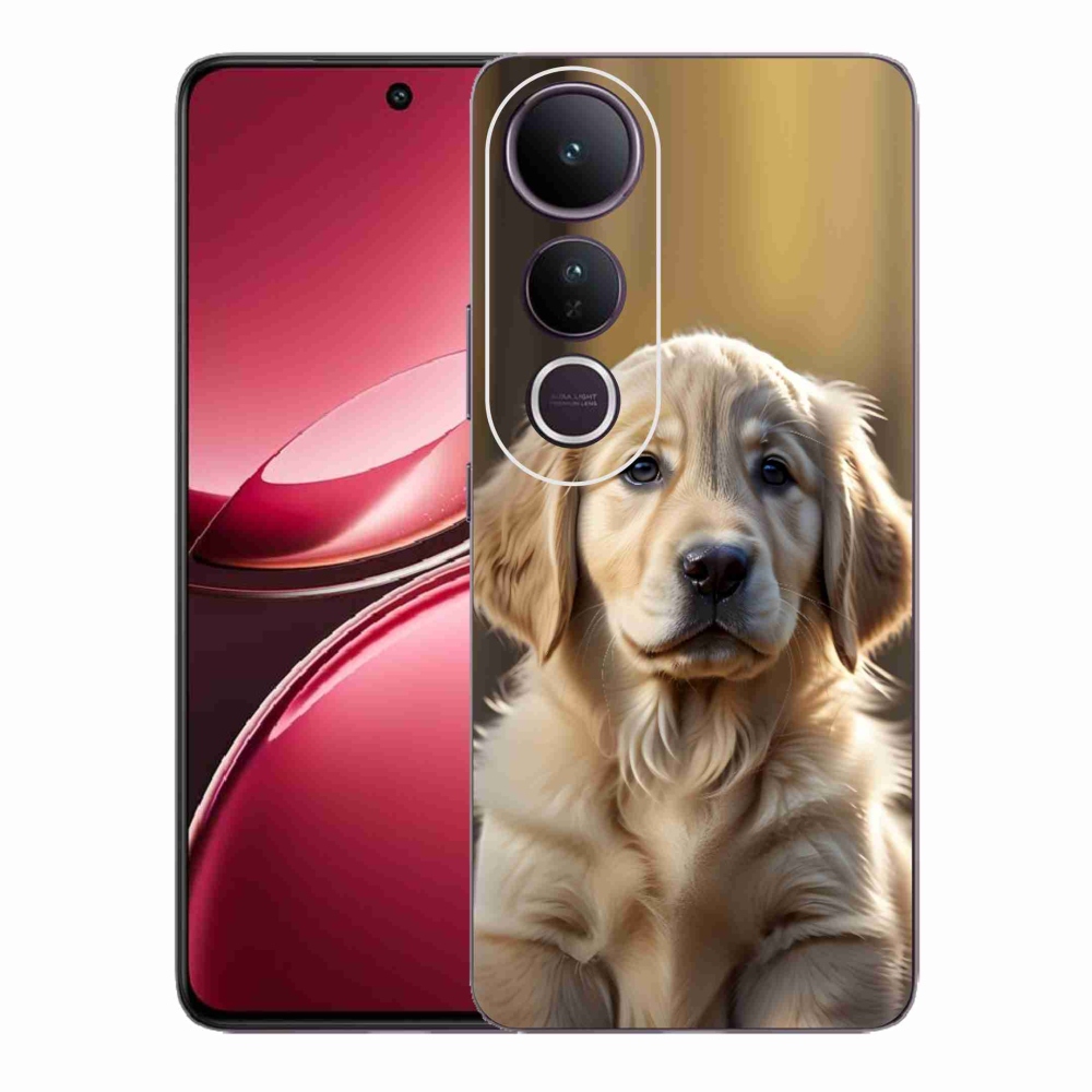 Gelový kryt mmCase na Vivo V50 Lite 4G/5G - roztomilý zlatý retrívr