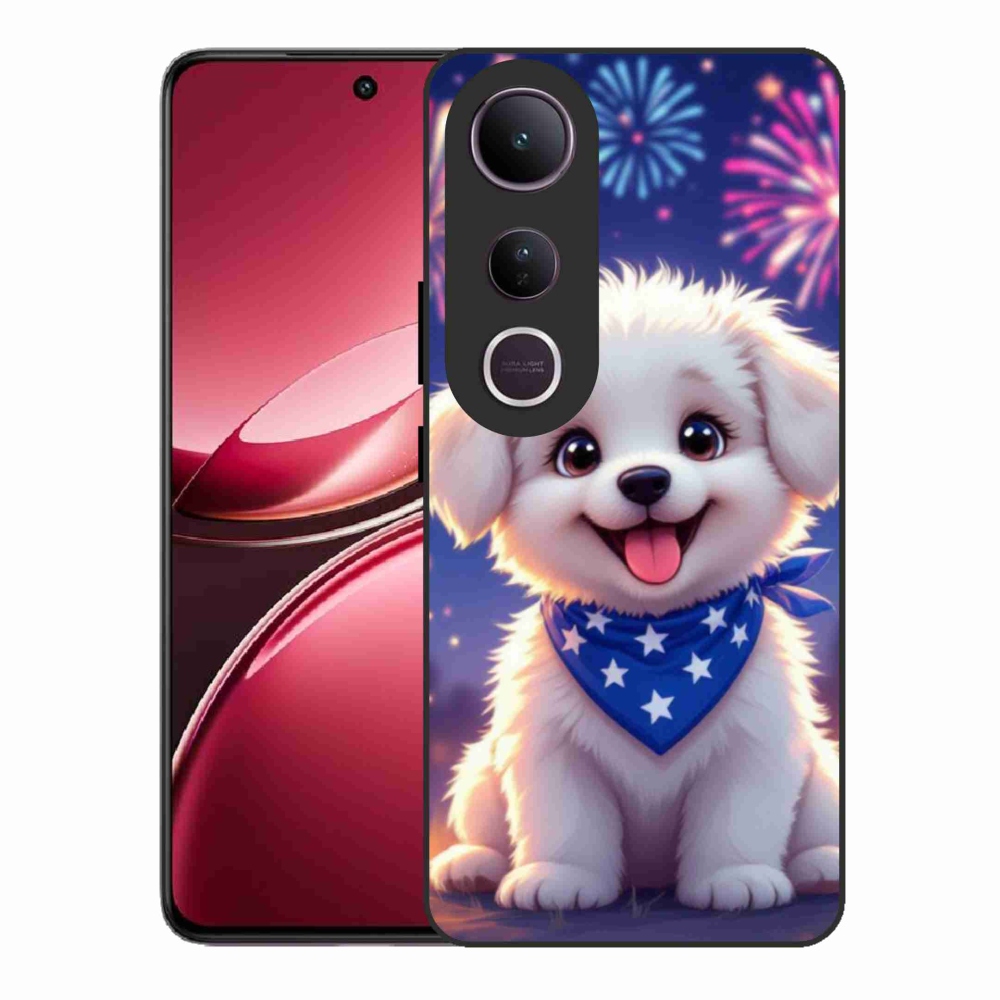 Gelový kryt mmCase na Vivo V50 Lite 4G/5G - slavnostní štěně