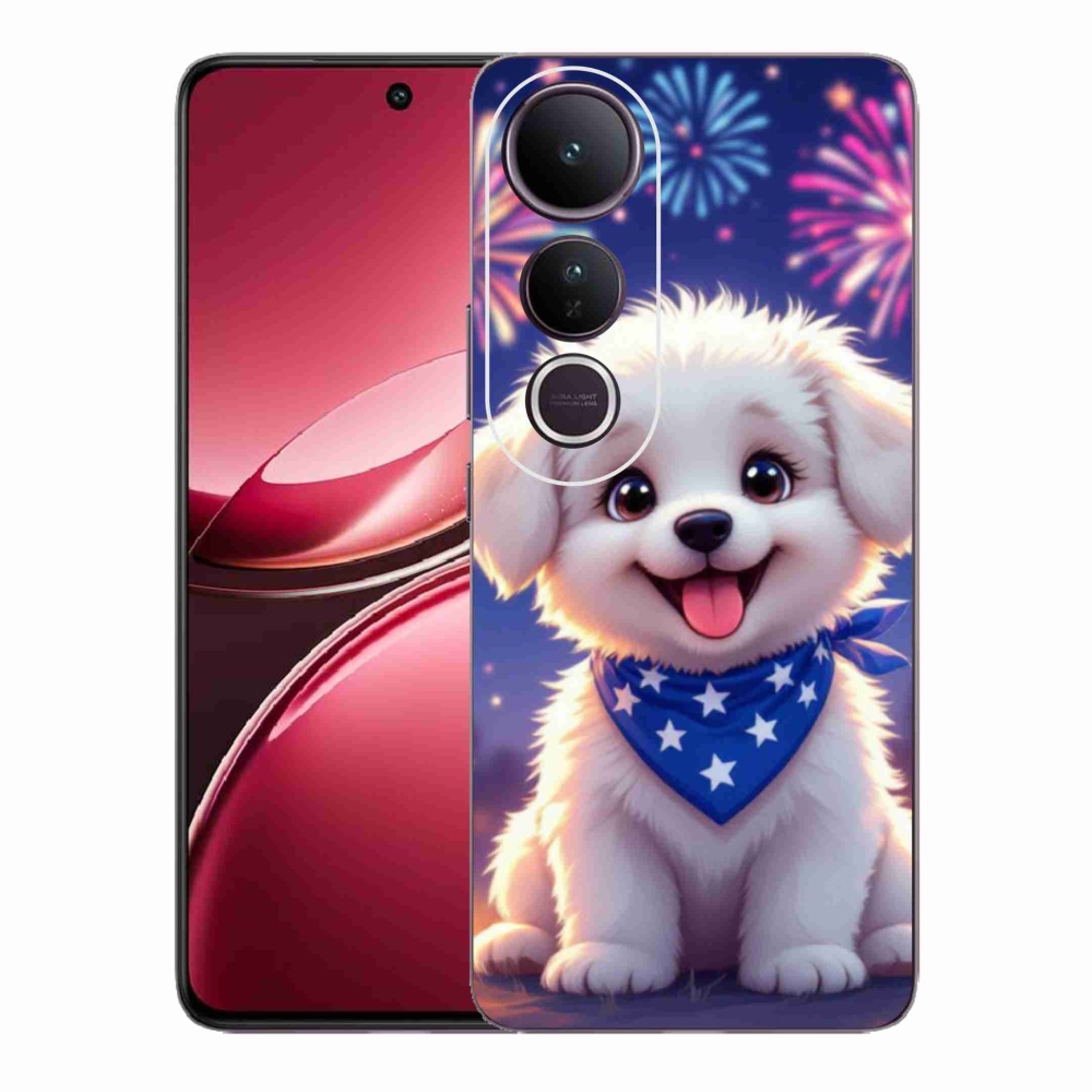 Gelový kryt mmCase na Vivo V50 Lite 4G/5G - slavnostní štěně