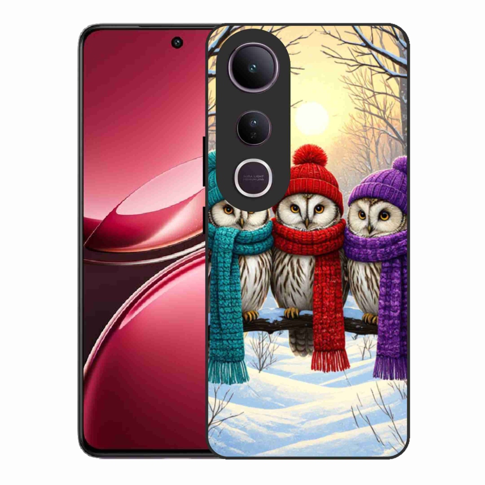 Gelový kryt mmCase na Vivo V50 Lite 4G/5G - soví přátelé