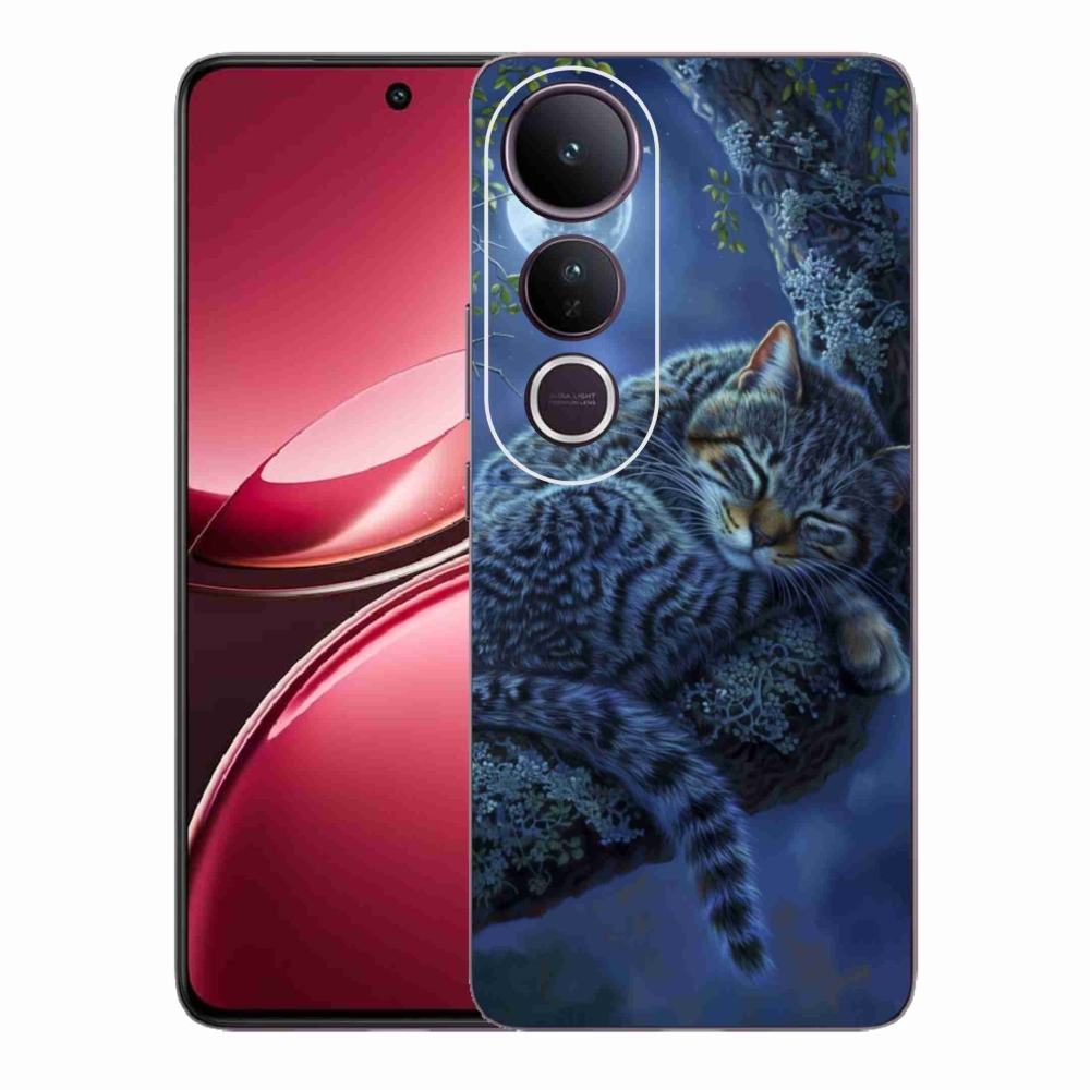 Gelový kryt mmCase na Vivo V50 Lite 4G/5G - spící kočka