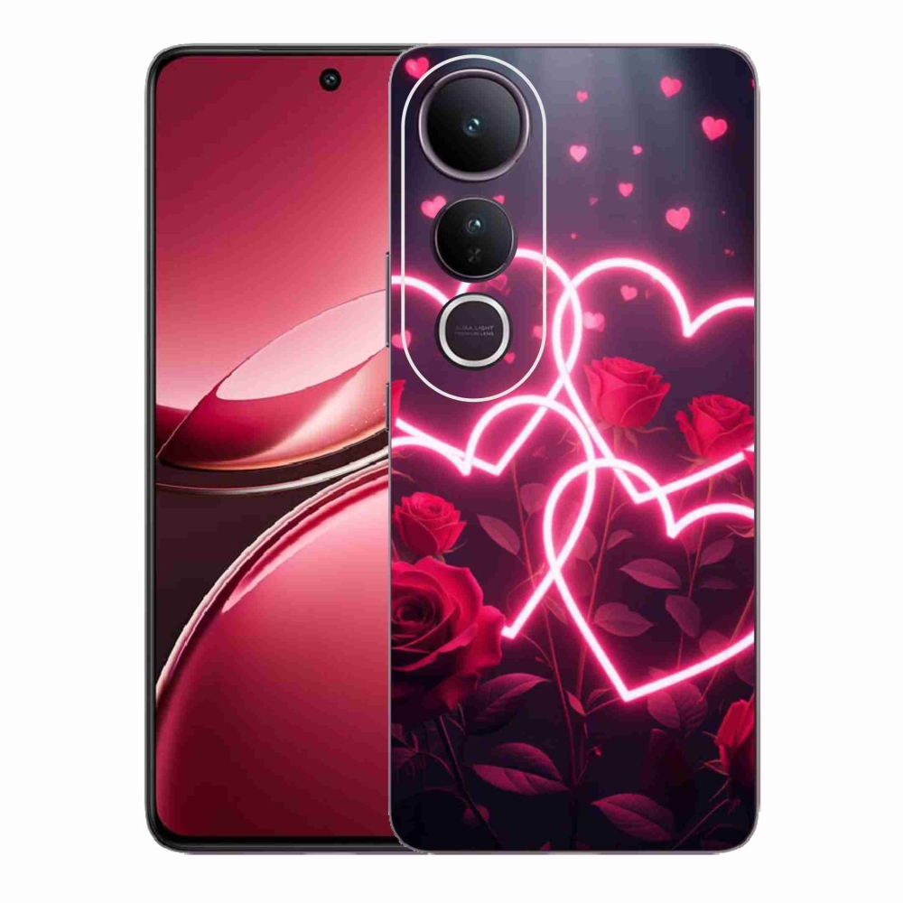 Gelový kryt mmCase na Vivo V50 Lite 4G/5G - srdce lásky